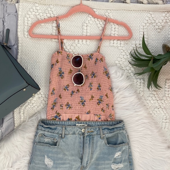 Urban Outfitters floral pink bodysuit, SP - Picture 2 of 9